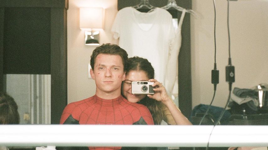 Tom Holland und Zendaya am "Spider-Man"-Set