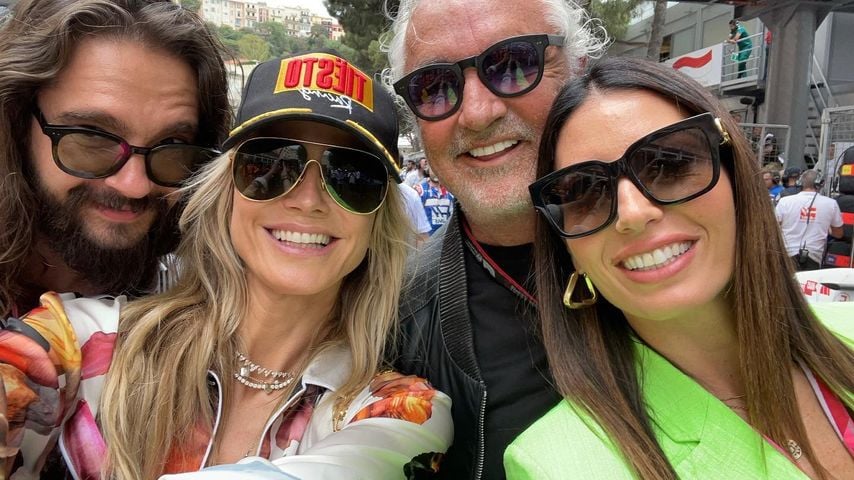 Formel 1 in Monaco: Heidi Klum posiert mit Tom und Ex Flavio