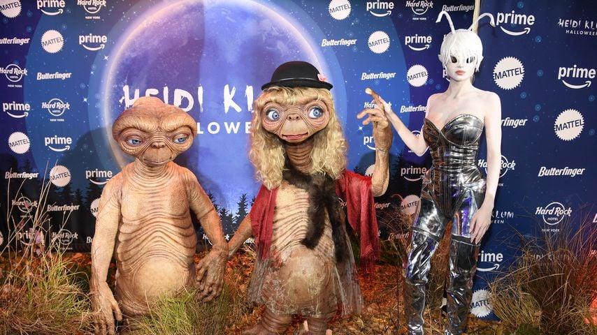 Tom Kaulitz, Heidi und Leni Klum bei der Halloweenparty 2024