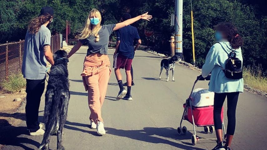 Tom Kaulitz, Heidi Klum und ihre Kinder im Jahr 2020