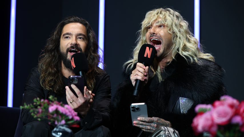 Tom Kaulitz und Bill Kaulitz beim Netflix-Event im März 2024