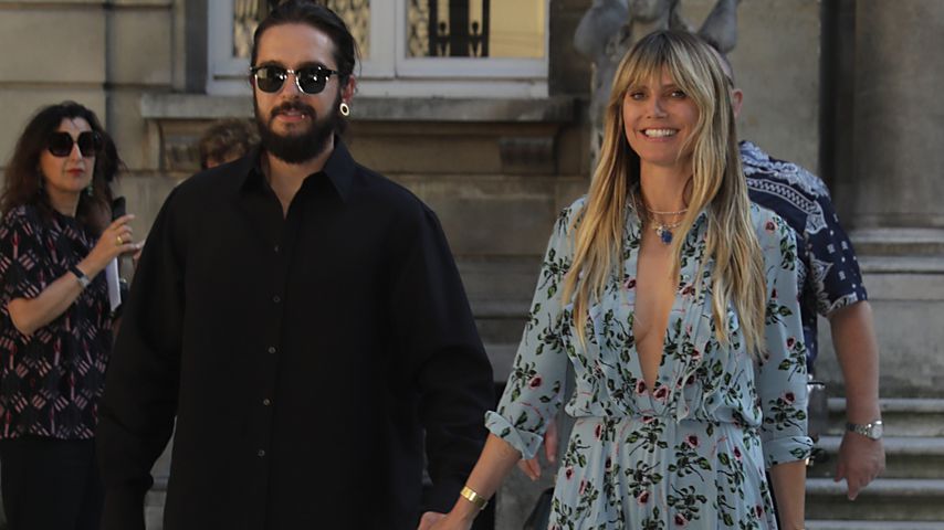 Tom Kaulitz und Heidi Klum nach der Valentino 2020 Show in Paris