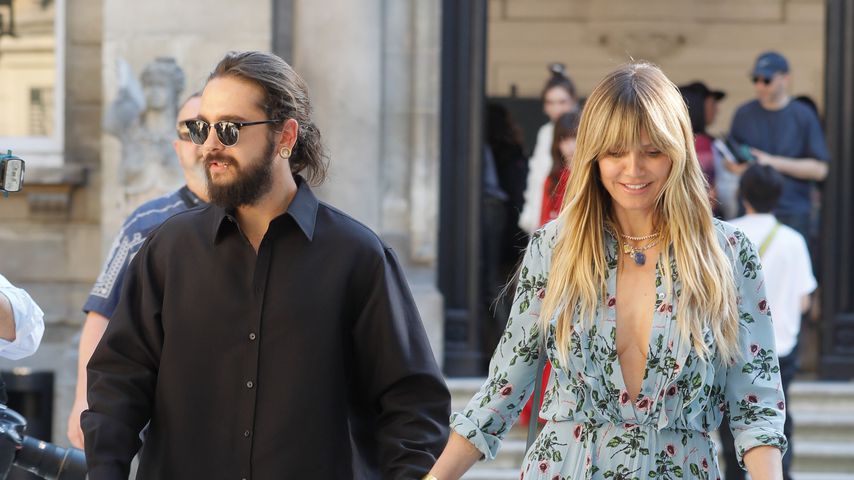 Tom Kaulitz und Heidi Klum im Juli 2019 in Paris