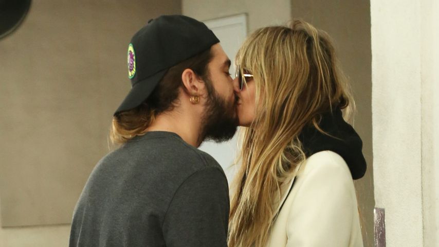 Hier knutschen Tom und Heidi Klum in aller Öffentlichkeit!