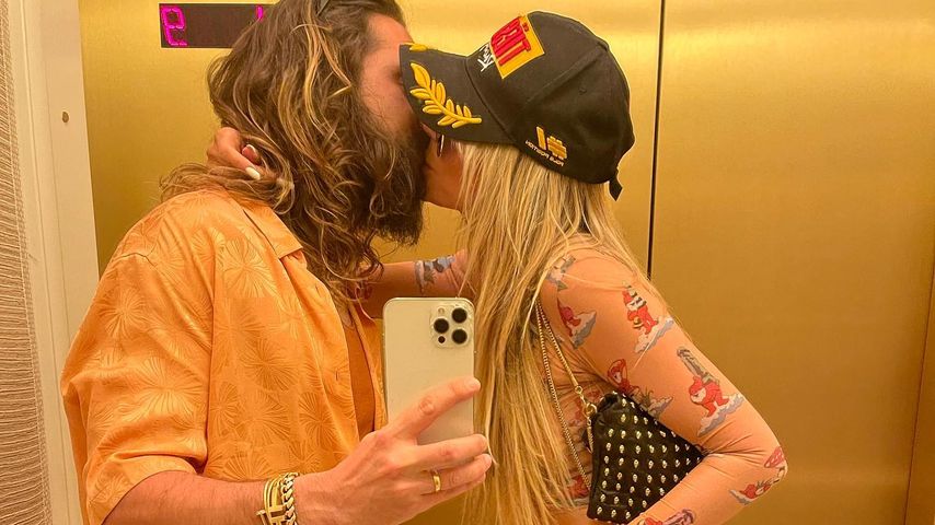 Heidi Klum und ihr Tom tauschen heiße Küsse im Fahrstuhl!