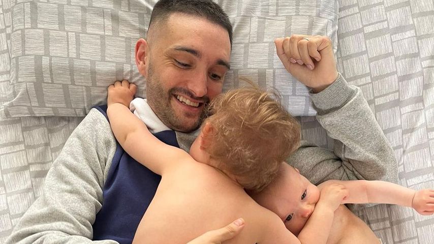Tom Parker mit seinen Kindern, Juni 2021