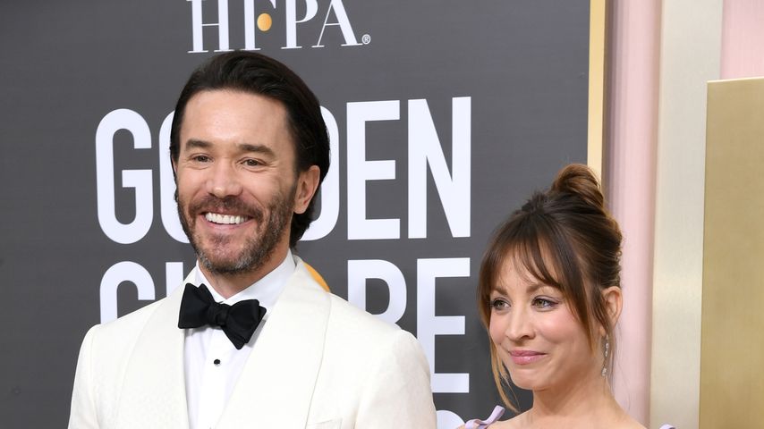 Tom Pelphrey und Kaley Cuoco bei den Golden Globes 2023
