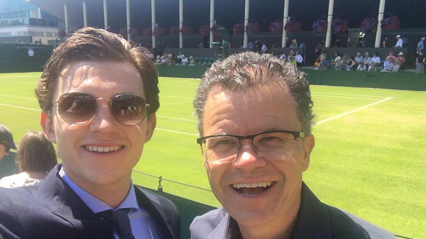 Tom Holland mit seinem Vater Dominic, 2018