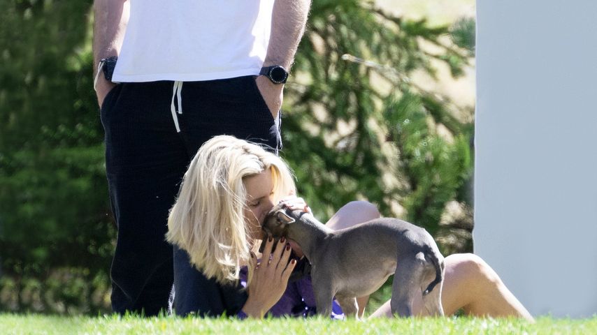 Tomaso Trussardi und Michelle Hunziker im April 2022