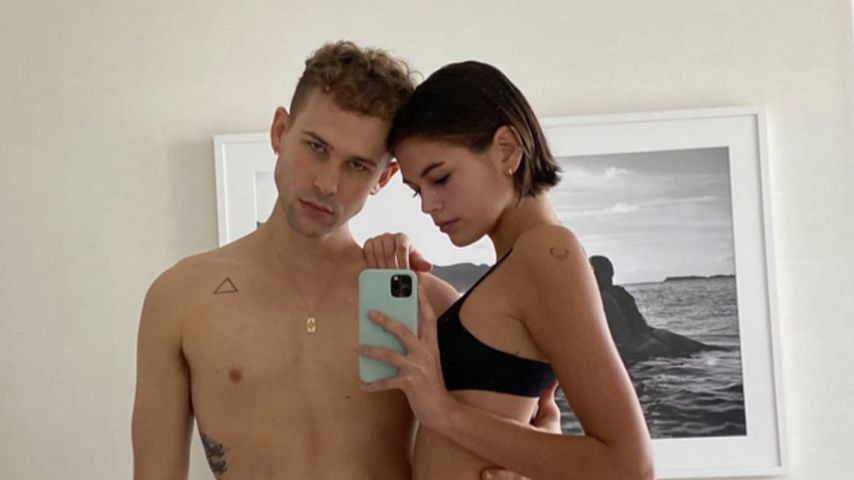 Mit wem posiert Kaia Gerber hier so heiß in Unterwäsche?