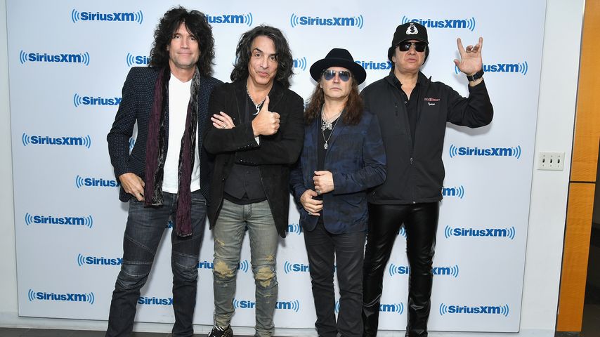 Tommy Thayer, Paul Stanley, Eric Singer und Gene Simmons, 2018