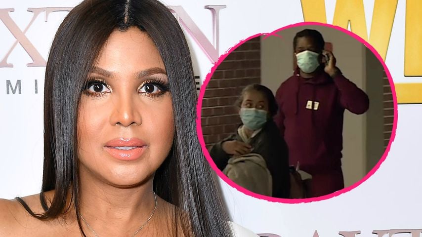 Hier besucht Toni Braxton Schwester Tamar im Krankenhaus