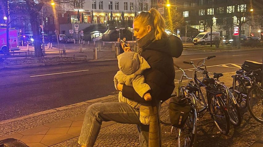 Toni Garrn mit ihrer Tochter Luca