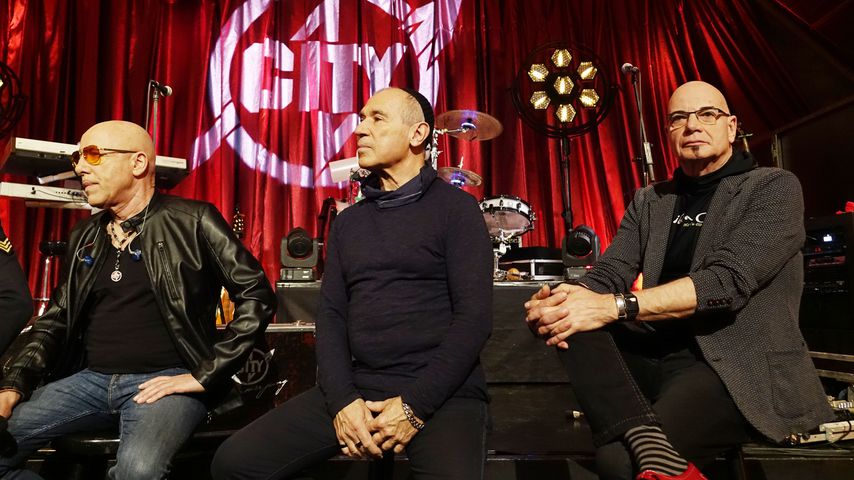 Toni Krahl, Georgi Gogow und Klaus Selmke von der Band City im Jahr 2017