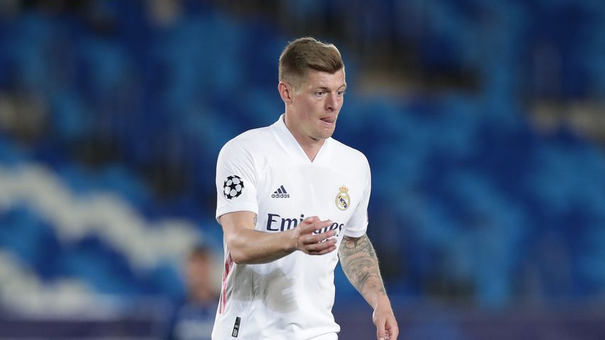 Toni Kroos beim Spiel Real Madrid gegen Atalanta während der UEFA Champions League 2021
