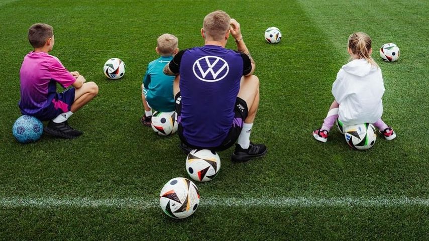 Toni Kroos' Kinder Leon, Amelie und Fin