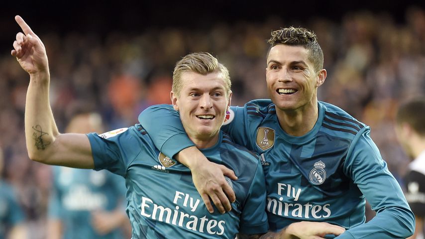 Toni Kroos und Cristiano Ronaldo 2018 bei einem Spiel von Real Madrid gegen FC Valencia