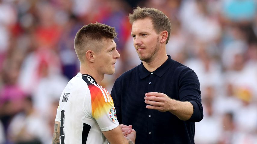 Toni Kroos und Julian Nagelsmann im Juli 2024