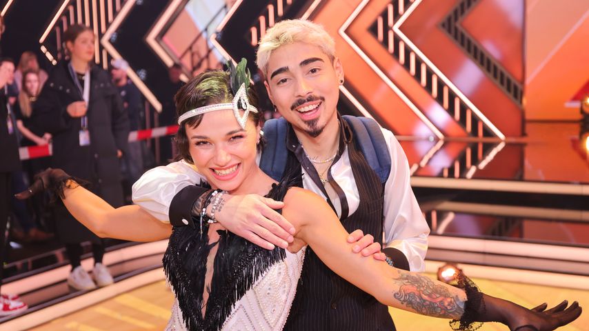 Tony Bauer mit seiner Tanzpartnerin Anastasia Stan