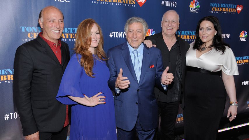 Tony Bennett mit seinen Kindern Danny, Antonia, Dae und Joanna