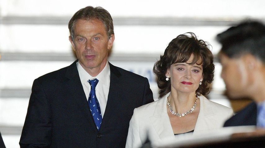 Tony und Cherie Blair in Tokio, 2003