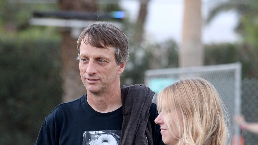 Tony Hawk und Cathy Goodman 2014 beim Coachella-Festival
