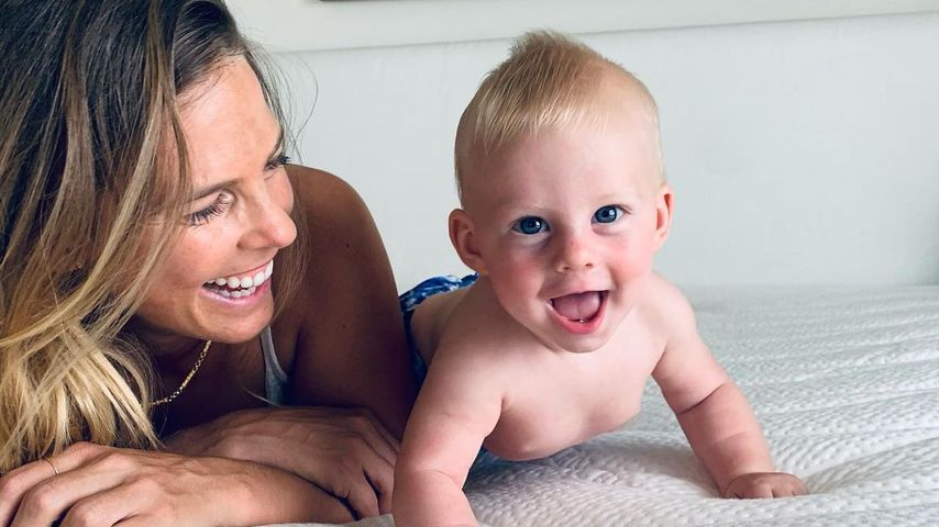 Torah Bright mit ihrem Kind im Januar 2021