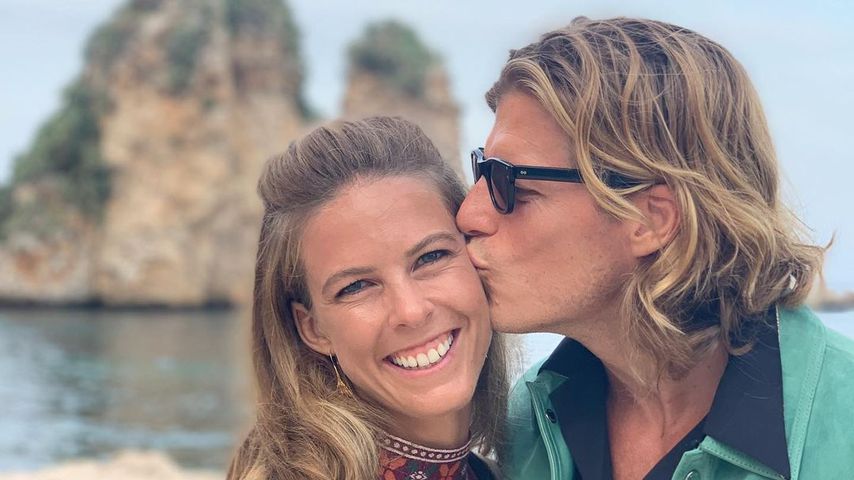 Torah Bright mit ihrem Partner Angus Thomson