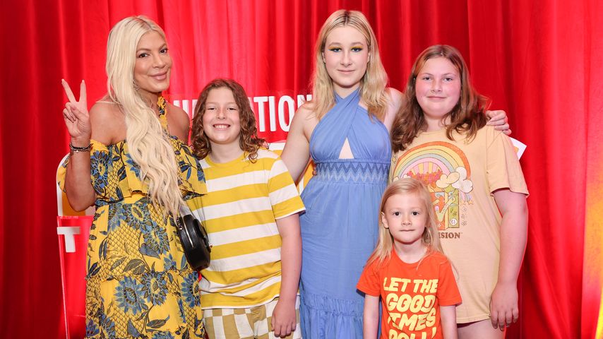 Tori Spelling mit ihren Kindern
