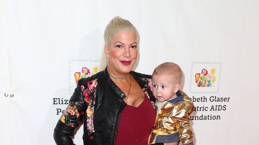 Tori Spelling mit ihrem Sohn Beau Dean
