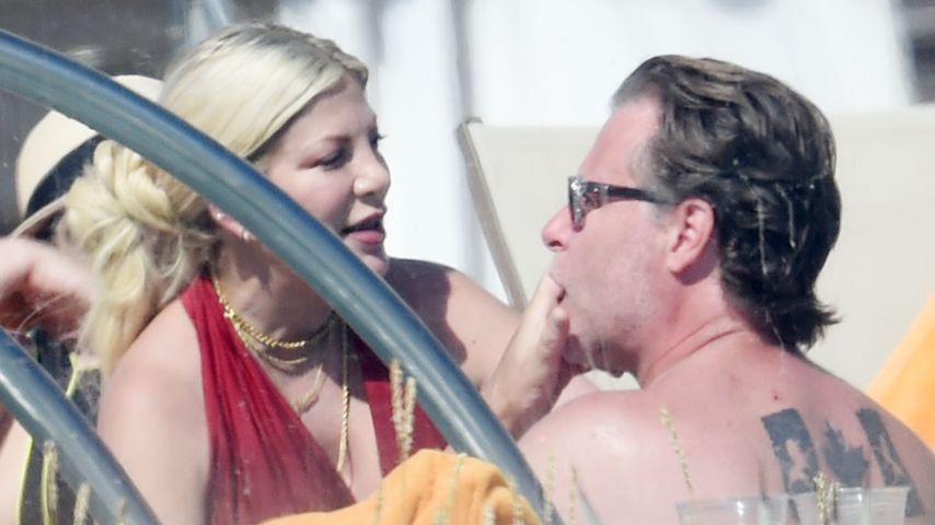 Von wegen Trennung: Tori Spelling und Dean beim Familientrip