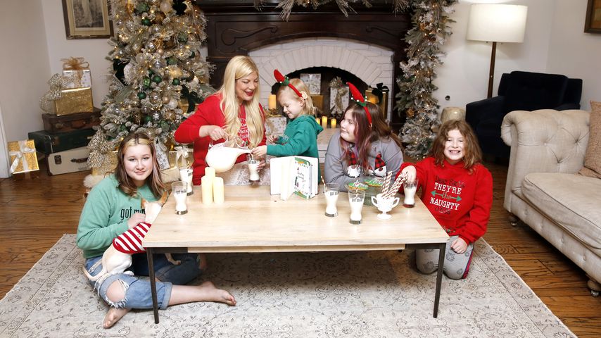 Tori Spelling und ihre Kinder im Dezember 2020 in Beverly Hills