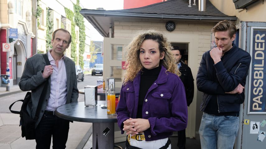 Torsten Knippertz, Isabelle Geiss und Yannik Meyer bei "Unter uns"