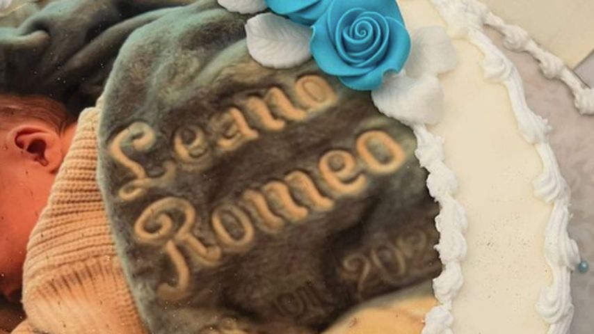 Torte zur Taufe von Laura Maria Rypas Sohn Leano