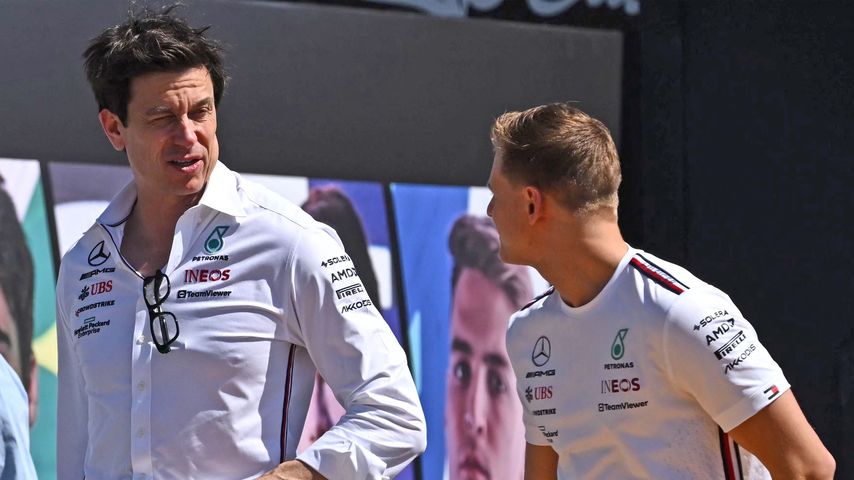 Toto Wolff und Mick Schumacher, Mai 2023
