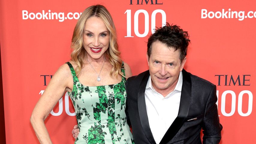 Tracy Pollan und Schauspieler Michael J. Fox