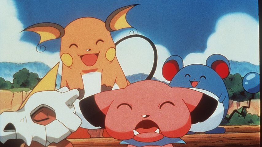 Tragosso, Raichu, Snubbull und Marill