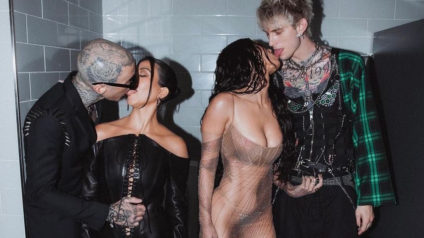 Travis Barker, Kourtney Kardashian, Megan Fox und Machine Gun Kelly