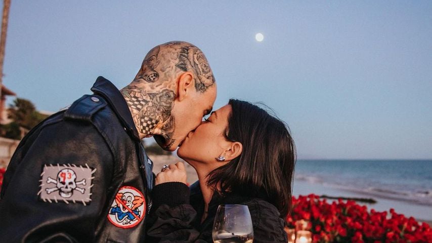 Travis Barker und Kourtney Kardashian bei ihrer Verlobung