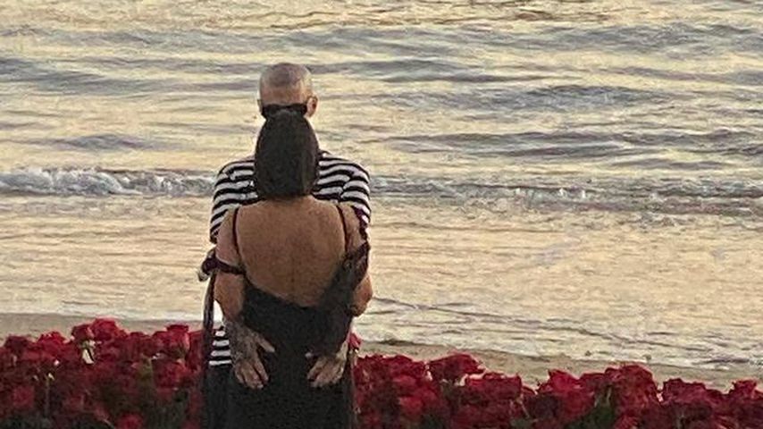Travis Barker und Kourtney Kardashian im Oktober 2021