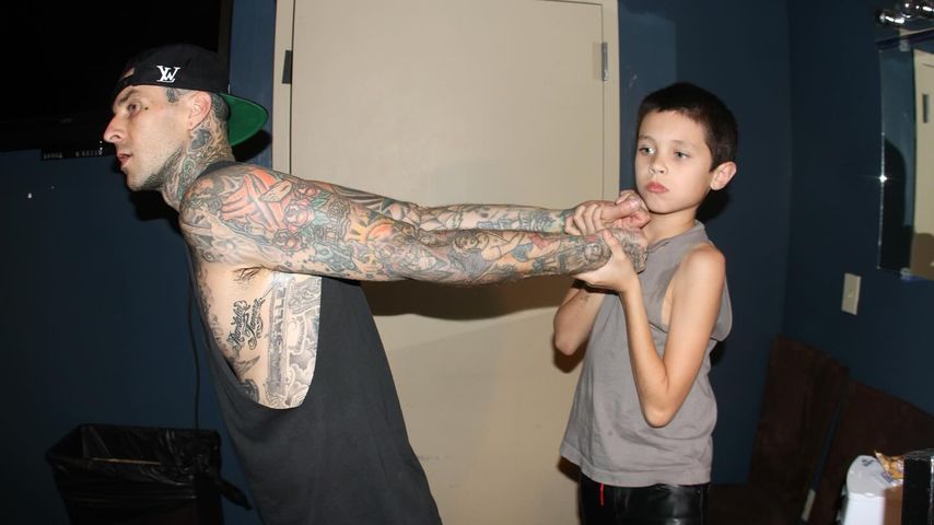 Travis Barker und Landon Barker