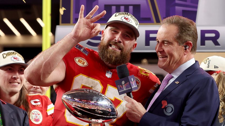 Travis Kelce beim Super Bowl 2024