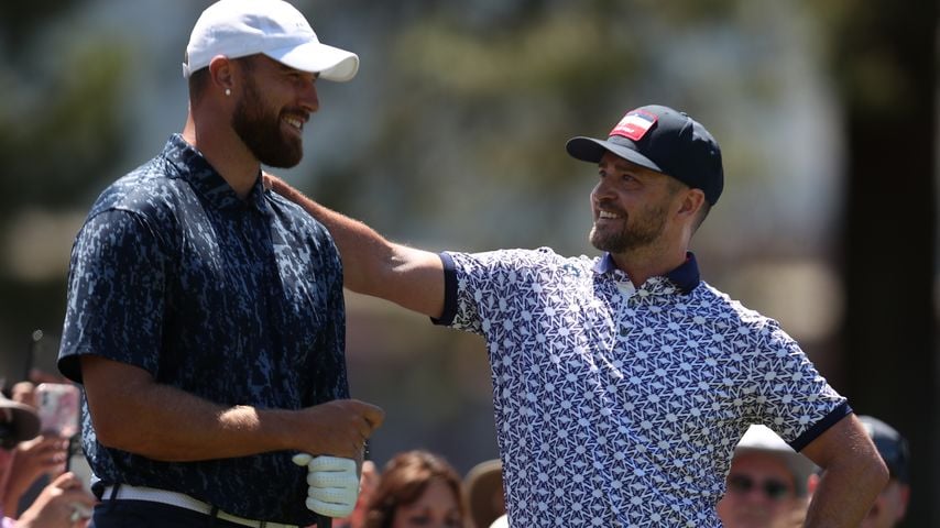 Travis und Jason Kelce feiern mit Justin Timberlake in Vegas