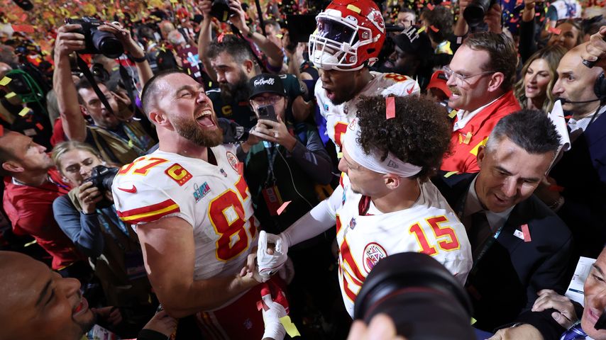 Das Team der Kansas City Chiefs nach Super-Bowl-Sieg