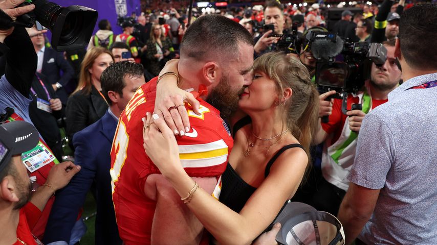 Travis Kelce und Taylor Swift im Februar 2024