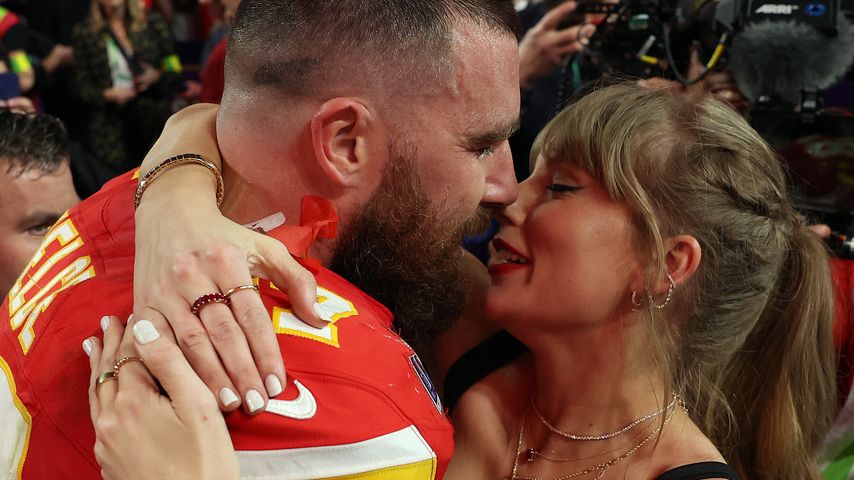 Travis Kelce und Taylor Swift im Februar 2024 in Las Vegas