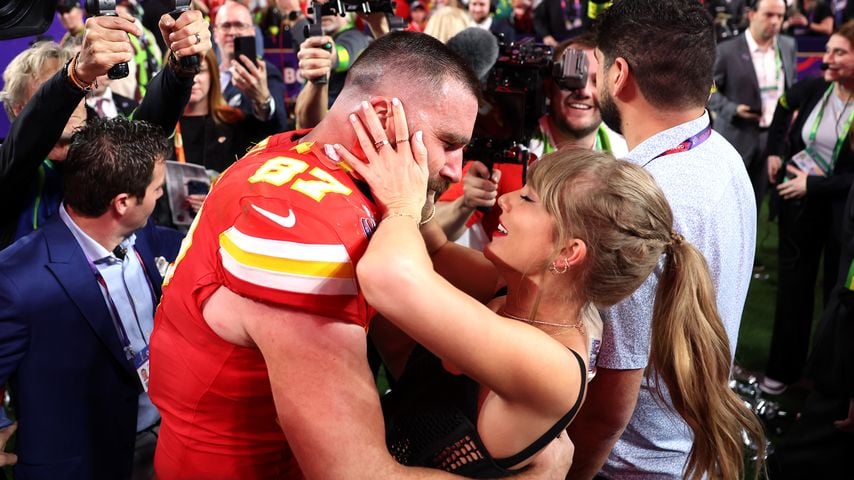 Travis Kelce und Taylor Swift im Februar 2024
