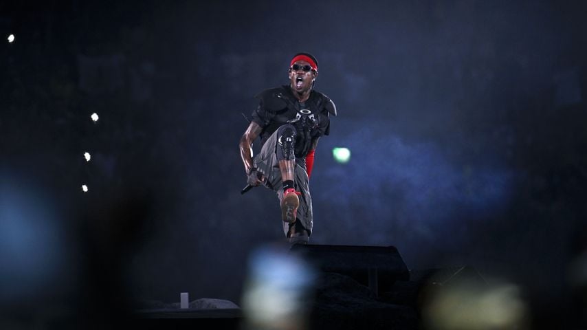 Travis Scott bei seinem Konzert in London, Juli 2024