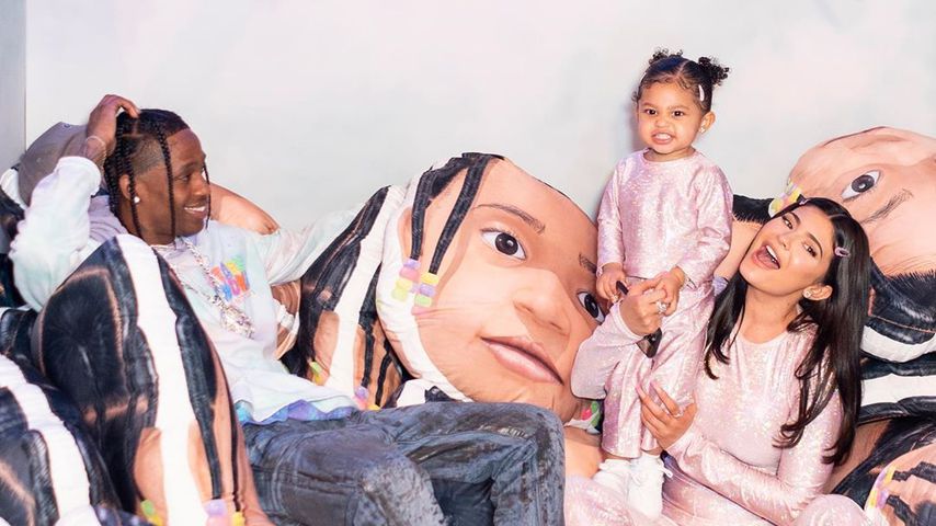Travis Scott, Stormi Webster und Kylie Jenner