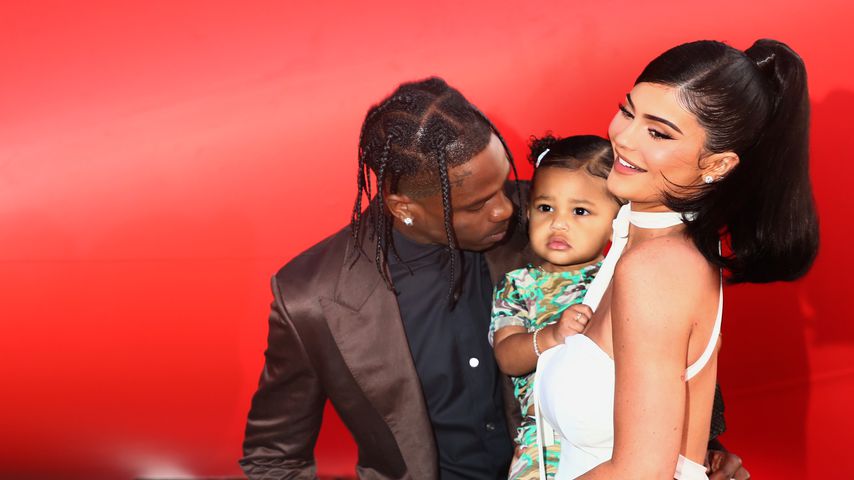 Travis Scott, Stormi Webster und Kylie Jenner bei der "Travis Scott: Look Mom I Can Fly"-Premiere